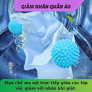 Bộ 2 Bóng giặt thông minh 6.5cm- Quả bóng giặt gai đa năng- Bóng giặt không cần xà phòng- Bóng massage giặt đồ 6.5cm- Bóng giặt tiết kiệm nước và điện- Bóng làm mềm vải tự nhiên- Bóng giặt bảo vệ môi trường- sBóng giặt thông minh không hóa chất