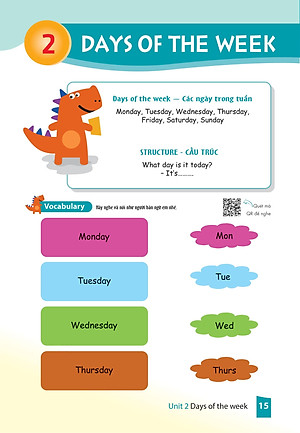 Sách Cùng Khủng Long Học Tiếng Anh Theo Chủ Đề Lớp 2 (Tái Bản)