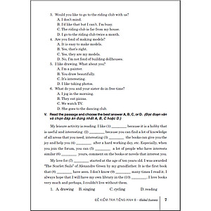 Đề Kiểm Tra Tiếng Anh 8 (dùng kèm sgk kết nối tiếng anh 8 global success)