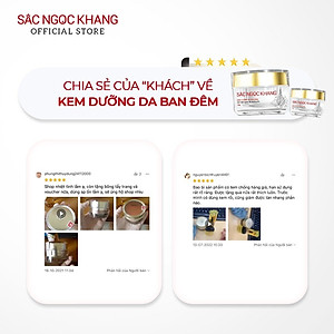 Kem Dưỡng Da Ban Đêm Sắc Ngọc Khang 30g giúp dưỡng ẩm, hỗ trợ mờ thâm nám, sạm, tàn nhang