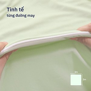 Chăn Lạnh Ice Blanket Ru9 | Mát Lạnh | Vải Sợi Tổng Hợp | 2m x 2m | Nguyên Liệu Từ Bông Microfiber | 3 Màu Sắc | Xanh Matcha, Xanh Biển, Xám