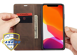 Bao da cao cấp dành cho iPhone 11 Pro Max dạng ví Caseme - Hàng Nhập Khẩu