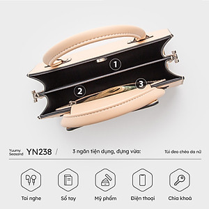Túi Yuumy ( Thời trang nữ phối quai xách - Túi đeo chéo da Seasand YN238 )