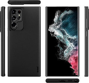 Ốp lưng nhám chống sốc siêu mỏng 0.3mm cho Samsung Galaxy S22 Ultra hiệu Memumi có gờ bảo vệ camera - Hàng nhập khẩu