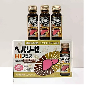 Combo 3 hộp Nước uống bổ gan Hepalyse Plus Hi cao cấp màu vàng