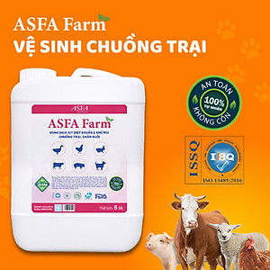 Dung Dịch Vệ Sinh, Diệt Khuẩn, Khử Mùi Chuồng Trại, Chăn Nuôi ASFA FARM 5 lít