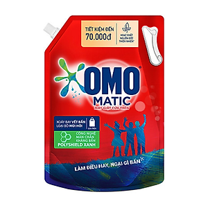 TúI Nước Giặt Omo Matic Cho Máy Giặt Cửa Trên Xoáy Bay Vết Bẩn Sạch Bẩn Khử Mùi Toàn Diện 3.9Kg