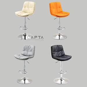 Ghế cao ngồi quầy bar điều chỉnh độ cao Ghế bar nệm 2 lớp giả da nhập khẩu CB2283-P