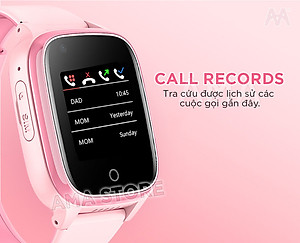 Đồng hồ Thông minh gắn Sim nghe gọi Chống nước IP67 Gọi Video call Định vị GPS, WIfi dàn cho Trẻ em học sinh cấp 1 2 5 6 7 8 9 10 11 12 tuổi AMA Watch D32 Hàng nhập khẩu