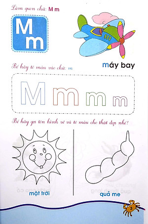 Sách Bé Tập Tô Và Làm Quen Với Chữ Cái (3 - 4 Tuổi) - Tập 2 (Tái Bản)