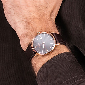 Mua Đồng Hồ Nam Bulova Dây Da 97B154 Mặt Xám tại Cửa hàng đồng