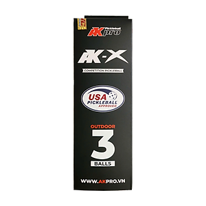 Hộp 3 bóng Pickleball AK-X - Tiêu chuẩn USAP - 40 lỗ và 48 lỗ