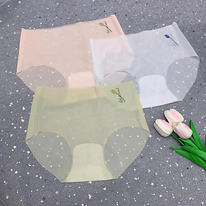 Bộ 5 Quần Lót Nữ, Quần Sịp Nữ, Quần Lót Nữ Không Viền, Chất Su Tơ Cao Cấp In Hình Hoa Tulip, Quần Xì Nữ