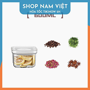 Hộp đựng đồ khô, bảo quản thực phẩm nắp vặn chân không nhiều kích cỡ
