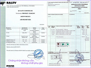 Nước hoa kẹp cửa gió điều hòa ô tô AREON VANI (NEW) - NHẬP KHẨU BULGARIA