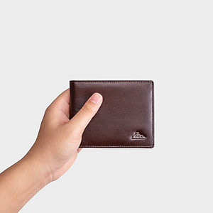 Ví nam da bò Lata ( Thời trang nam gấp 2 dáng ngang - Ví da thật LVN97 )