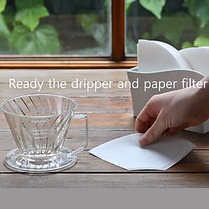 Giấy lọc cà phê Hario Pegasus Coffee Paper Filter 100 tờ, size 02, màu trắng, pha 2-4 cups (PEF-02-100W)