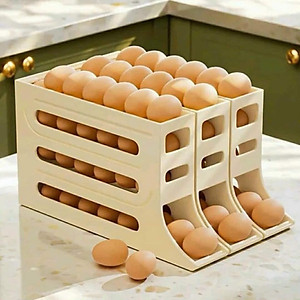 KHAY ĐỰNG TRỨNG THÔNG MINH 4 TẦNG LĂN TỰ ĐỘNG - HÀNG CHÍNH HÃNG [Được đồng kiểm]