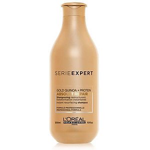 Dầu gội cho tóc hư tổn L'ORÉAL Serie Expert Absolut Repair vàng shampoo 300ml [Mẫu mới]