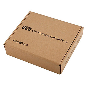Combo DVD Gắn Ngoài (Gồm Box + DVD) To USB 2.0 (Đọc, Ghi CD - DVD) – Hàng Nhập Khẩu