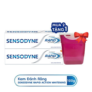 Bộ 2 Kem Đánh Răng Sensodyne Rapid Action Whitening 100g