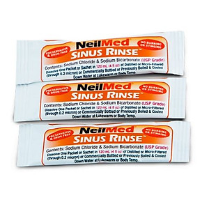Combo Baby SinusCare: Bộ Rửa, Vệ Sinh Mũi Xoang Trẻ Em NeilMed Sinus Rinse Kids - SX Mỹ(1 Bình + 30 gói muối và 1 Hộp 120 gói muối rửa bổ sung)