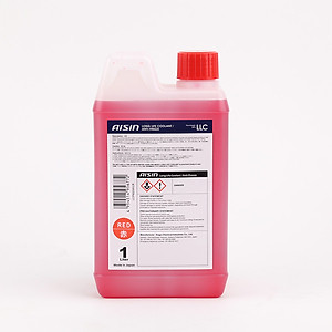 Nước Làm Mát Động Cơ Màu Đỏ AISIN Long Life Coolant 20% 1 Lít LCPM20A1LR - Nhập Khẩu Chính Hãng