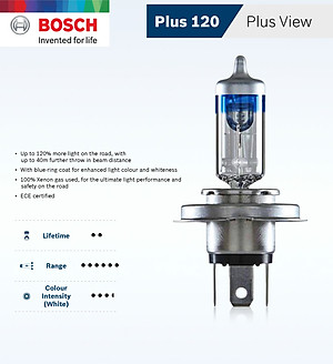 Bóng Đèn Tăng Sáng Bosch H7 12V 55W Gigalight Plus +120% (Hộp 2 Bóng)