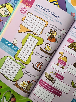 Sách summer brain quest 3&4 phát triển tư duy iq cho bé - in màu ( tiếng anh, 8 - 9 tuổi )