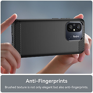 Ốp lưng chống sốc vân kim loại cho Xiaomi Redmi 12C / Poco C55 / Redmi 11A hiệu Likgus (chuẩn quân đội, chống va đập, chống vân tay) - Hàng nhập khẩu