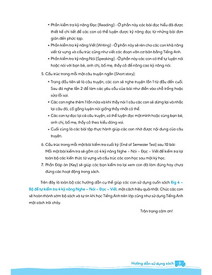 Sách Big 4 Bộ Đề Tự Kiểm Tra 4 Kỹ Năng Nghe - Nói - Đọc - Viết (Cơ Bản Và Nâng Cao) Tiếng Anh Lớp 3 Tập 2