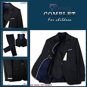 BỘ VEST BÉ TRAI CATRIO PCT28568/7 LÀ BỘ COMPLE TRẺ EM TỪ 2 TUỔI ĐẾN 11 TUỔI (12KG ĐẾN 43KG) THUỘC BST QUẦN ÁO TRẺ EM CATRIO MÙA TIỆC CƯỚI LỄ TẾT SANG TRỌNG