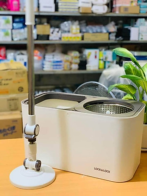 Bộ Cây Lau Nhà Huyền Thoại Xoay Tay Lock&Lock ETM440 - Hàng Chính Hãng