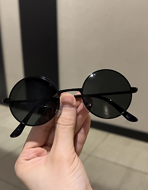 Kính râm Mắt tròn thủy tinh siêu nhỏ