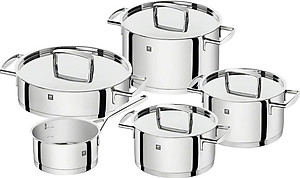 Bộ Nồi Zwilling Passion 5 Món, Chất Liệu Thép Không Gỉ, Dẫn Nhiệt Tốt, Phù Hợp Với Mọi Loại Bếp,  Nhập Đức