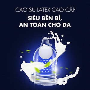 Bao cao su Shell Love Bead - Gân nổi, kéo dài thời gian, bi tăng 1.5cm - Hộp 5 cái | SHELL CHÍNH HÃNG