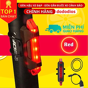 Đèn đuôi xe đạp cảnh báo ban đêm sạc USB đạp xe không thấm nước - đèn chiếu hậu xe đạp, đèn cảnh báo nhấp nháy, Đèn hậu xe đạp thể thao loại mới cao cấp,đèn xe đạp hậu led gắn sau xe cảnh báo an toàn có thể sạc lại - Hàng Chính hãng dododios