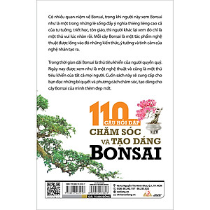 Sách 110 Câu Hỏi Đáp Chăm Sóc Và Tạo Dáng Bon Sai