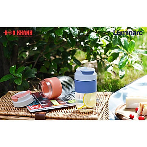Ly Thủy Tinh Có Nắp Coffee Cup Luminarc Blue 500ML - V2209