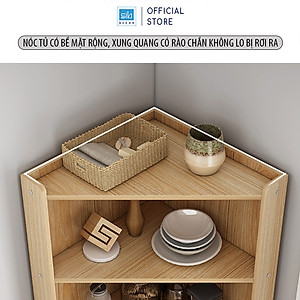Tủ Gỗ Góc Tường Hình Tam Tam Giác Phù Hợp Đặt Tại Phòng Ăn, Phòng Bếp, Phòng Khách SIB DECOR KG31