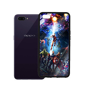 Ốp Lưng Kính Cường Lực cho điện thoại Oppo A3s - Marvel 02