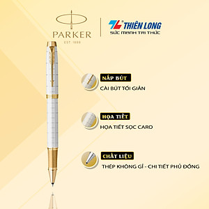 Bút lông bi cao cấp Parker IM PRM X-Pearl GT TB-2143464 - Thép không gỉ
