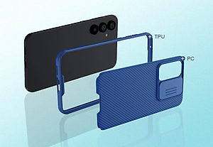 Ốp lưng cho Samsung Galaxy S23 FE bảo vệ camera chống sốc hiệu Nillkin Camshield chống sốc cực tốt, chất liệu cao cấp, có khung & nắp đậy bảo vệ Camera - hàng chính hãng