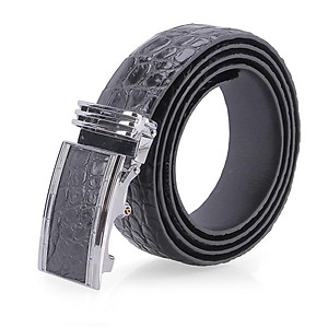 Dây nịt nam da cá sấu Huy Hoàng gai bụng 3,5P màu đen, nâu đất, vàng bò, nâu đỏ HT4201-02-03-40