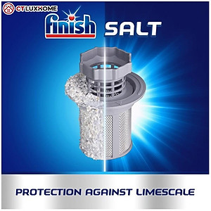 Muối rửa chén bát Finish 3kg - Hàng chính hãng [Không mùi, Rẻ vô địch]