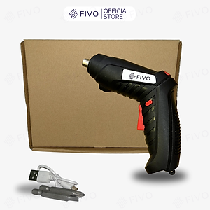 [Giao Nhanh 2h] Máy Bắn Vít Dùng Pin Mini FIVO, Linh Động 2 Kiểu Dáng, Tặng Kèm Dây Sạc Và 2 Đầu Vít, Nhỏ Gọn Tiện Dụng