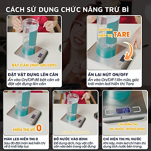Cân tiểu ly điện tử mini nhà bếp, cà phê DandiHome có độ chính xác cao