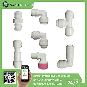 Cút nối nhanh máy lọc nước, Van 1 chiều, Cút màng RO, Cút Bơm - Hàng Chính Hãng