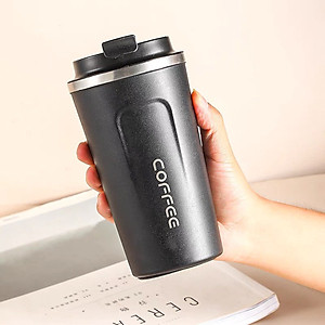 Ly Giữ Nhiệt COFFEE Inox 304 Dung Tích 510ml Cao Cấp Kiểu Dáng Hàn Quốc Cầm Tay Sang Trọng - Chính Hãng 