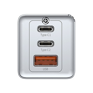 Củ sạc nhanh Baseus GaN2 Pro Quick Charger 2C+U 65W chân dẹt - Hàng Chính Hãng